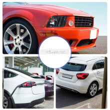 4MATIC Silver Auto Trunk Door Bumper Badge Decal Emblem Adhesive Tape Sticker Replacement for -