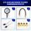 Professional Pressure Gauge for Gasoline Engine Compression Testing with Multiple Adapters 3