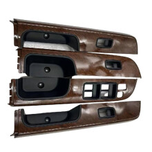 4-Teiliges Set Fensterheberschalter-Abdeckung Aus Holz für die Armlehne (74232-0K620) für Patrol Y61 05-23 742320K620 B