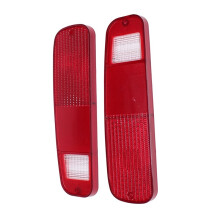 1Pair Truck Rear Tail Light Cover Clear Red Lens Housing for F-150 F250 F350 1973-1979 Fog Light Reverse Lamp Shell