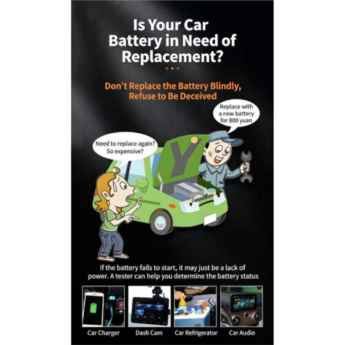 Car & Motorcycle Battery Tester for Life, Capacity, Internal Resistance & Load Test 1
