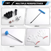 13PCS Car Tire Valve Stem Installation Tool Kit Valve Core Puller Set for Repair with Maintenance Tools