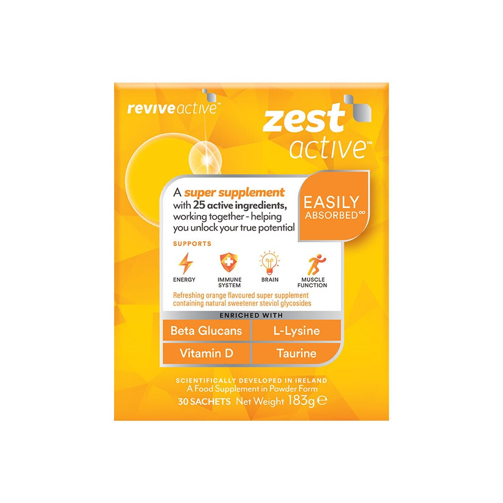 Revive Active Zest Active Super Supplement By – Advanced 25 Active Ingredients In One Daily Multivitamin Sachet - Daily Boost Supports Energy, - Image 5