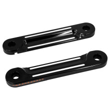 2xMotorcycle Front LED Flush Fork Turn Signals Light Bracket for Touring Street Electra Glide Road King 1998-2021