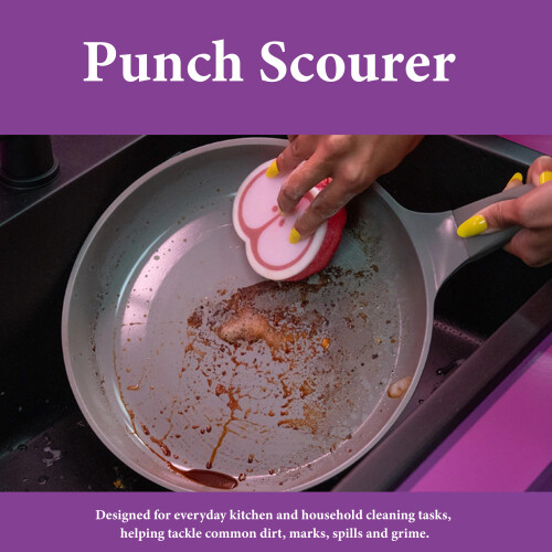 Vileda Vileda Punch Lemon Multi Purpose Sponge Scourer 2