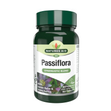 Natures Aid Passiflora, Lemon Balm & Avena Sativa , 60 Tablets