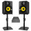 Vonyx SMN50B Active Studio Monitors 5" Speakers 70W with Stands - Black 1