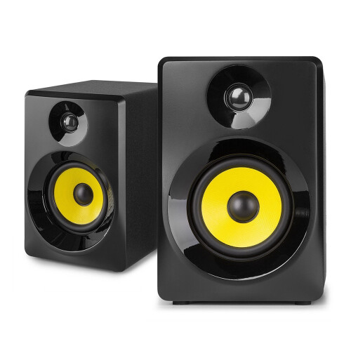 Vonyx SMN50B Active Studio Monitors 5" Speakers 70W with Stands - Black 1