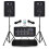 Complete Band PA System Max 8 Speakers 8-Channel Mixer Compact Sound 1