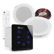 Kitchen and Bathroom Bluetooth Ceiling Speakers - MSLP50 & A50B Wall Amplifier
