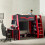Eagle Single 90cm Gaming Highsleeper Black and Red 2