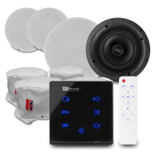 Bluetooth Ceiling Speaker Set - A100B with 4x FCS5 with Fire Hood Installation