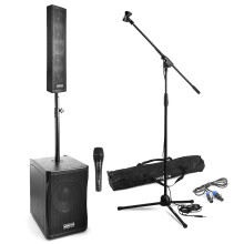 Vonyx VX1200 PA System For Singers - Active Speaker Set & Microphone