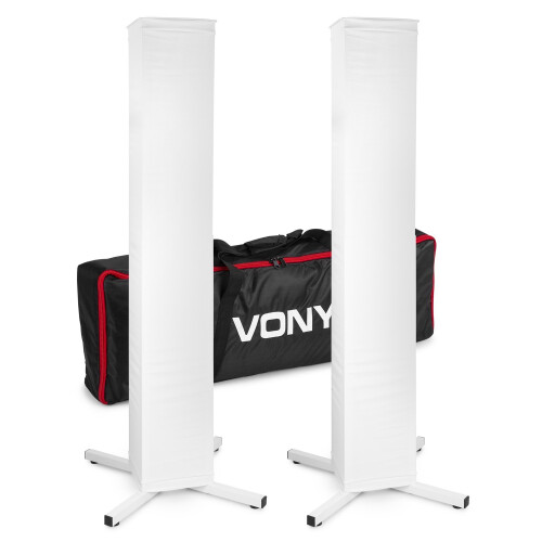 Vonyx DJP165 DJ Plinth Stand Pair for Moving Head Lighting, Adjustable Display