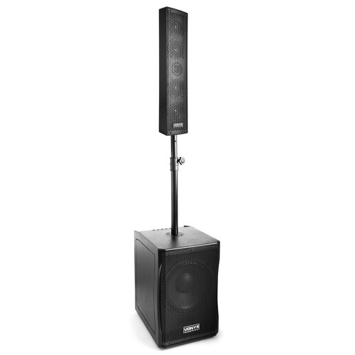 Vonyx VX1200 Column Array Speaker System - Active PA System for DJs 750W 2