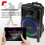 Fenton FT12LED MK2 Portable PA System 700W Wireless Microphone & Bluetooth 4