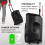 Fenton FT12LED MK2 Portable PA System 700W Wireless Microphone & Bluetooth 5