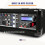 MAX 15" Passive Speaker PA System with PDM-C405A Powered Stage Mixer 8