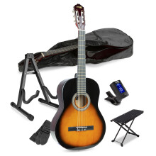MAX SoloArt Classic Acoustic Guitar Starter Set with Bag, Tuner, Strings & Strap