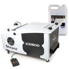 BeamZ ICE1800 Low Fog Machine, Ground Fog Effect with Fluid for Events