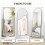 150cm Arched Full Length Mirror - Black 8