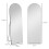 150cm Arched Full Length Mirror - Black 5