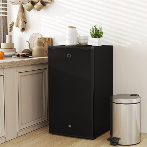 91L Freestanding Under-Counter Fridge with Lock - Black 2