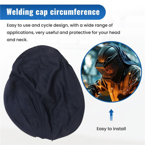 Welding Cap Bib Easy to Install Anti-Backlight Interference Durable Cape  Hat Protective Caps for Women & Men 2