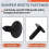 5mm x 5mm Hole Dia Black Plastic Rivets Fastener Push Clips 48 Pcs 7