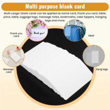 Leeg Wit Karton Papier Berichtkaart Visitekaartjes Woordkaart DIY Tag Cadeaukaart Ongeveer 100 Stuks (Wit)