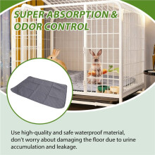 Cavia-Kooivoeringen, Wasbare Cavia-Plaspads, Waterdicht, Herbruikbaar en Antislip, Absorberend Varkensbeddengoed 2 Stuks