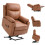 Faux Leather 70 Electric Riser Recliner Chair - Brown 1
