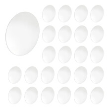 50 Pieces Acrylic Size Round Mirror Adhesive Small Round Mirror Mirror Tiles for Crafts (4 Inch in Diameter)