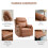 Faux Leather 70 Electric Riser Recliner Chair - Brown 8