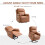 Faux Leather 70 Electric Riser Recliner Chair - Brown 6