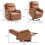 Faux Leather 70 Electric Riser Recliner Chair - Brown 5
