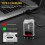 3X  Torch Flashlight USB Rechargeable Flashlight,Small Pocket Flashlight Outdoor Waterproof Light 4