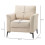 Linen-Look Armchair - Beige 5