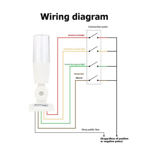 Integrated 3 Color LED Alarm Signal CNC Machine Tool Equipment Indicator Single Layer Warning Light  24V 2