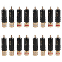 16x WBT-0144 Conector para RCA Chapado en Oro Tipo de Conector para RCA Conector de Audio y Video AV Conector de Video