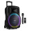 Fenton FT15LED MK2 Portable PA System - 800W Wireless Microphone & Lights 1