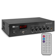 Power Dynamics PDM45 100V Bluetooth Mixer Amplifier for PA System