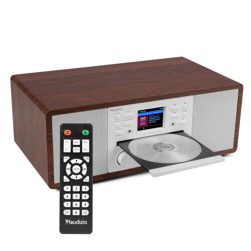 Audizio Avola Internet Radio Speaker System with CD, DAB+ and Bluetooth - White
