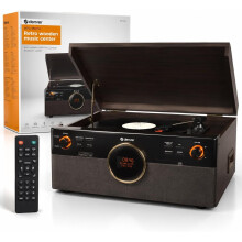 Denver Record Player with Speakers CD Cassette DAB+ Radio & BT