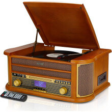 Record Player DAB+ Radio Cassette USB Bluetooth Denver MRD-51BT 10 in 1