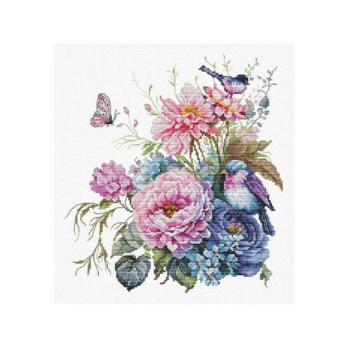 Luca-S Kit de broderie oiseaux d'été