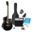Max Showkit Beginner Electric Acoustic Guitar Pack - Full Size, Black 1