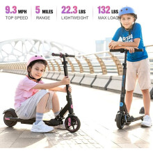 EVERCROSS Kids Foldable Electric Scooter Age 6-12 Children Adjustable Height PU