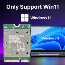 2X Tri Band WiFi7 QCNCM865 5.4 WiFi Card Tri Band 2.4G/5G/6Ghz Network Wireless Adapter for Win11Antenna