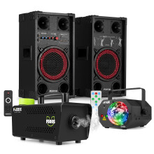 Fenton SPK-108 8" Bluetooth Party Speaker with LED Disco Light and Smoke Machine